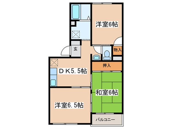 栄光マンションの物件間取画像